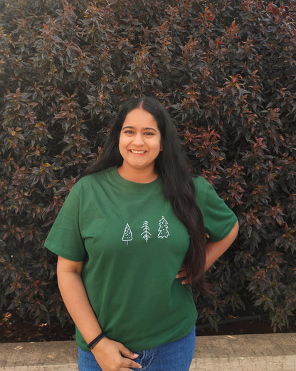 Hand Embroidered Xmas themed Tshirts