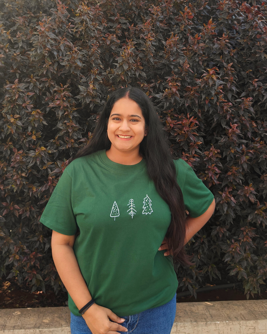 Hand Embroidered Xmas themed Tshirts