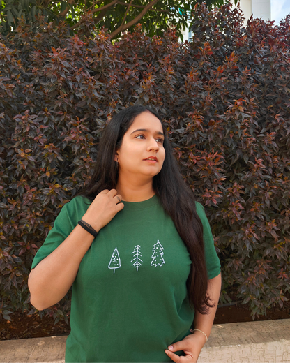 Hand Embroidered Xmas themed Tshirts
