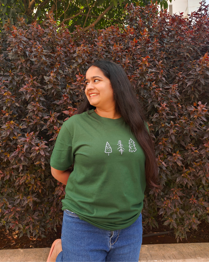 Hand Embroidered Xmas themed Tshirts