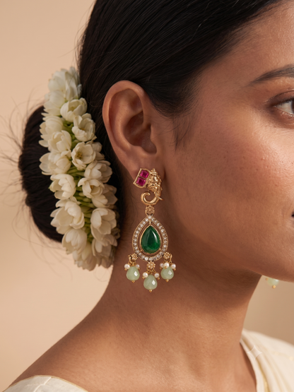 Gajalakshmi Temple Jewelry Necklace Set