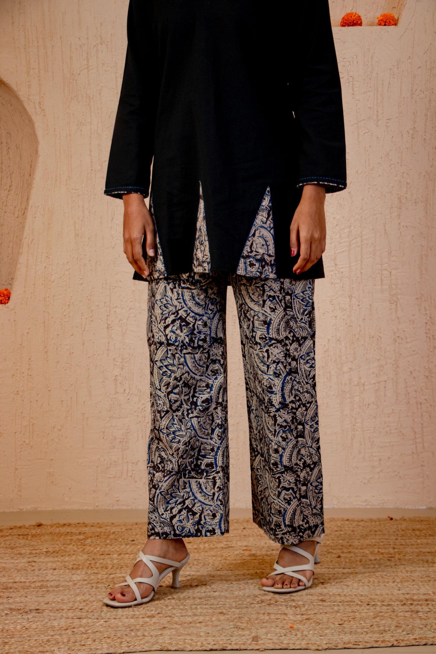 Kalamkari Black Cotton Co-ord Set