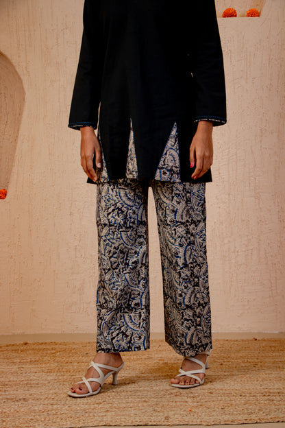 Kalamkari Black Cotton Co-ord Set