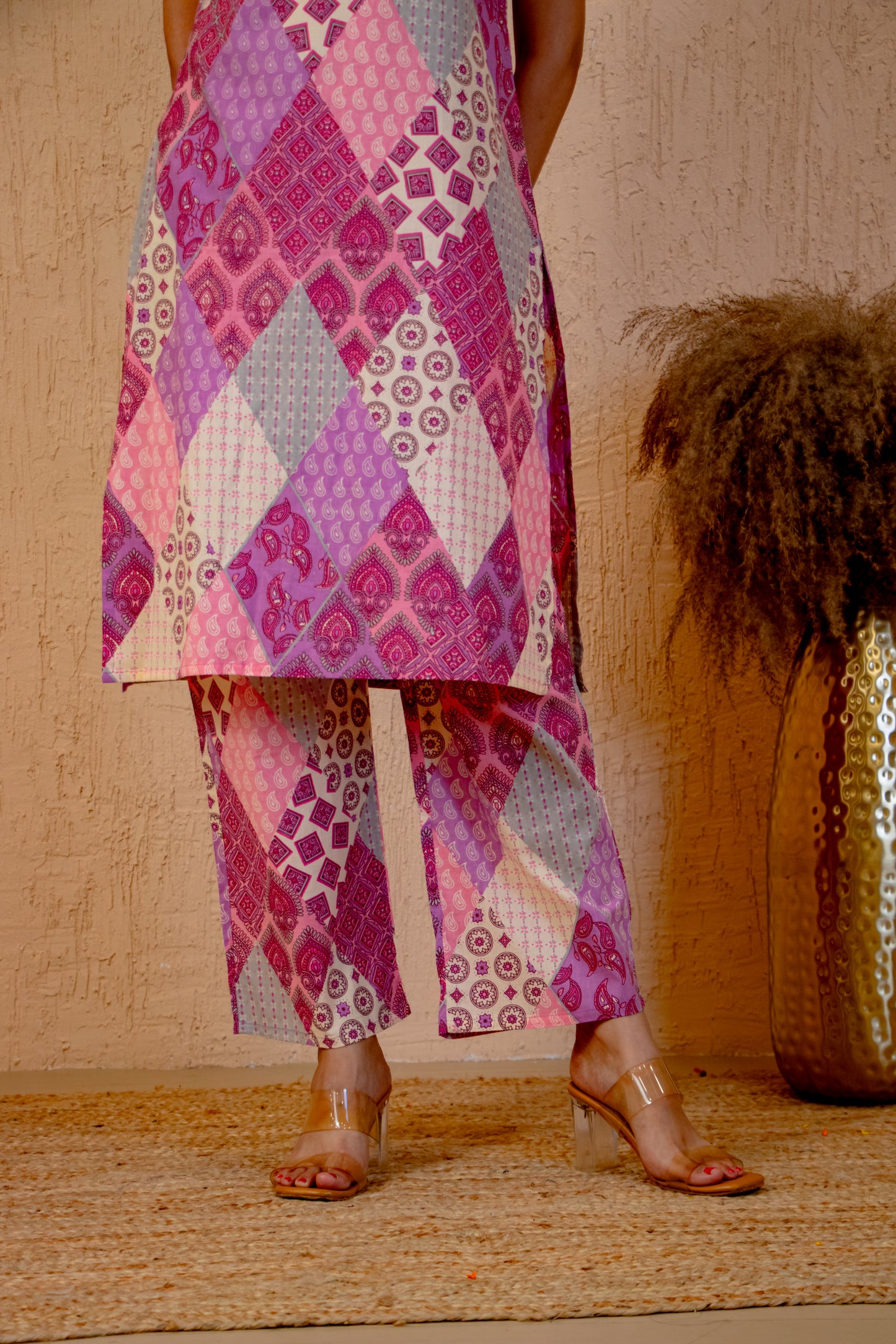 Pink Printed Co-Ord Set