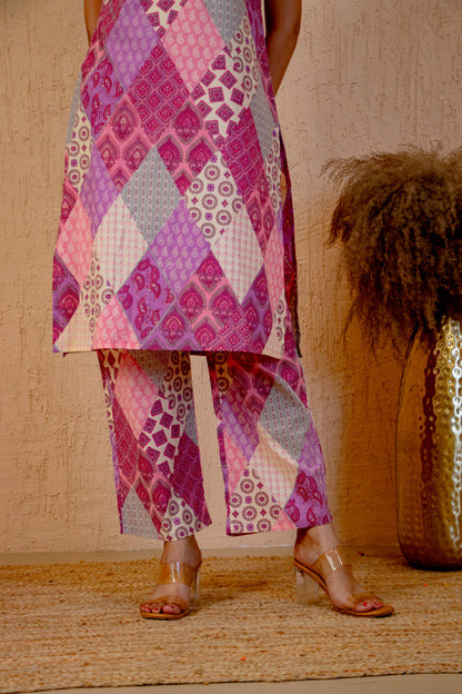 Pink Printed Co-Ord Set