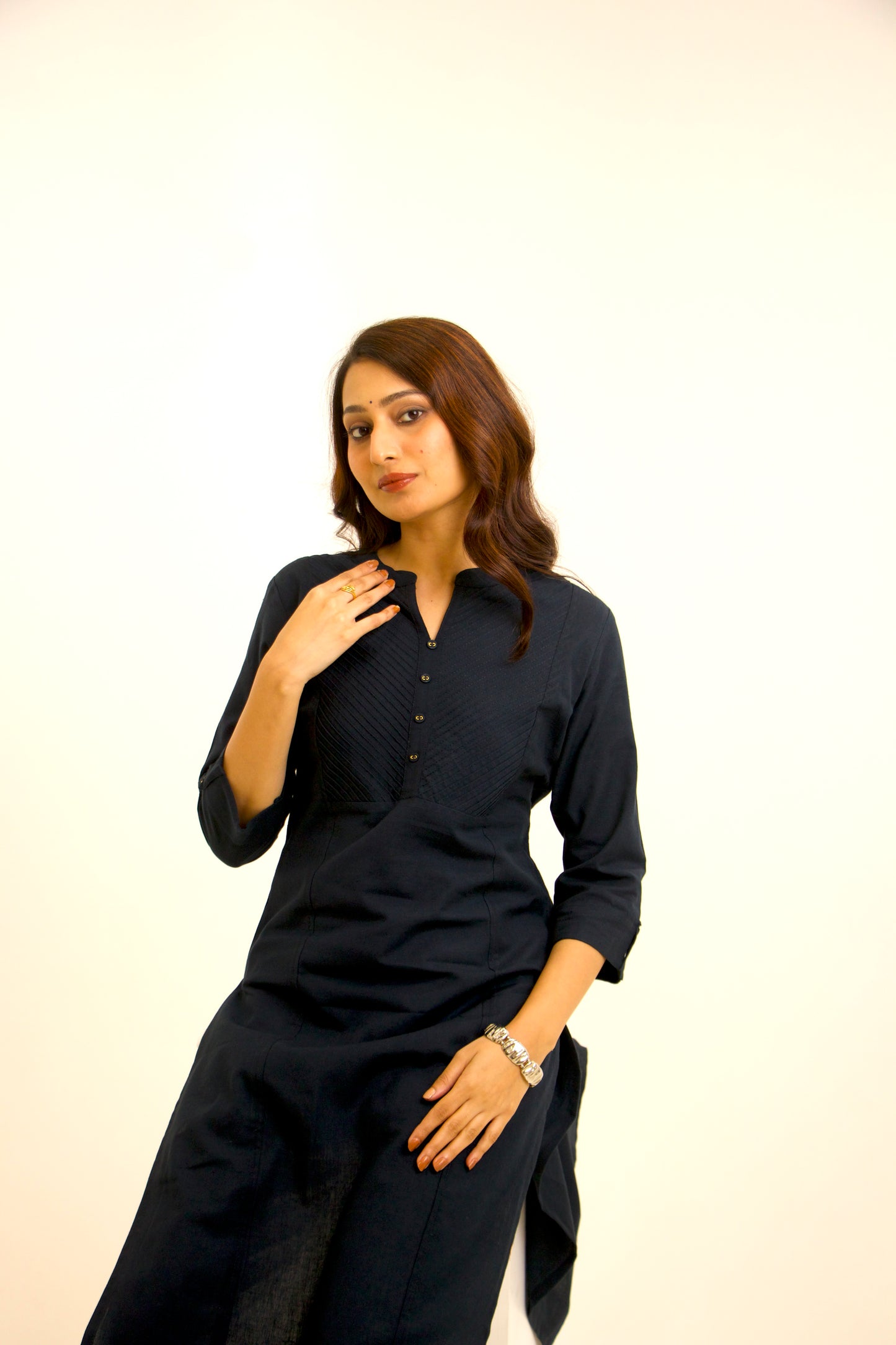 Twilight ~ Ease & Comfort Navy Blue Kurta