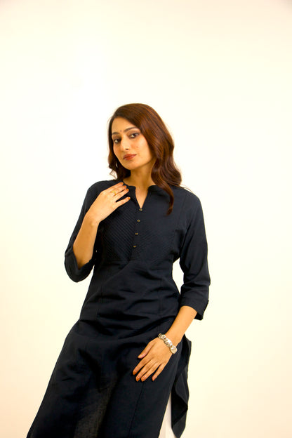 Twilight ~ Ease & Comfort Navy Blue Kurta