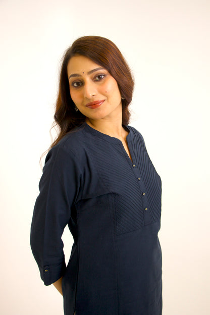 Twilight ~ Ease & Comfort Navy Blue Kurta