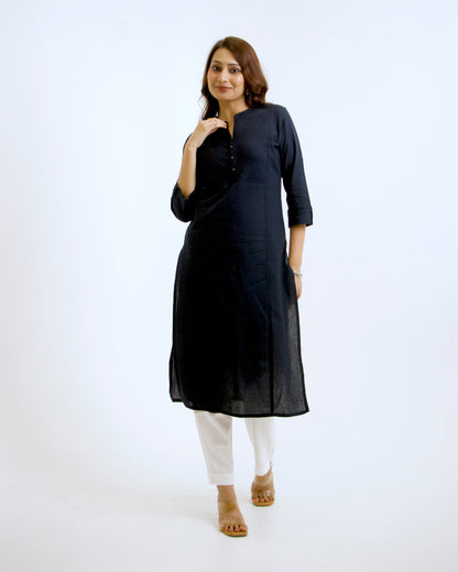 Twilight ~ Ease & Comfort Navy Blue Kurta