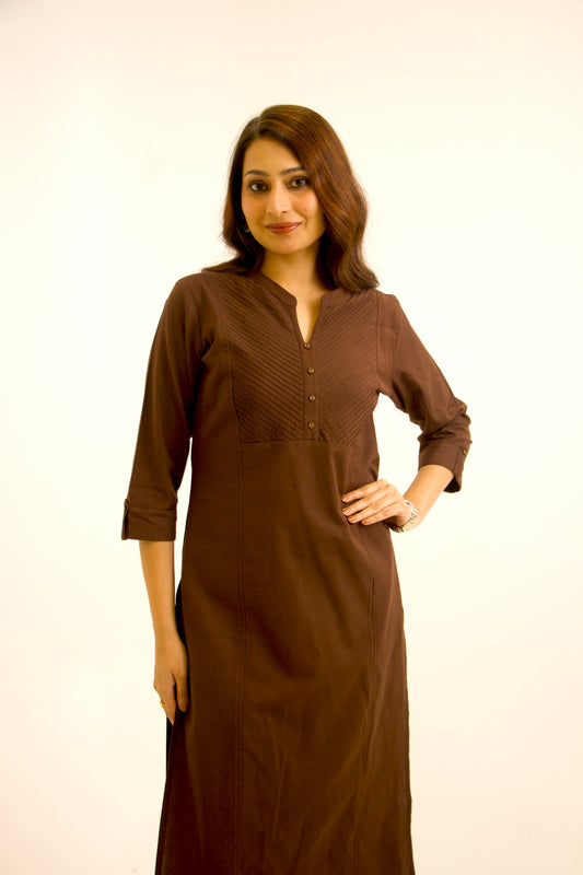 Noon ~ Ease & Comfort Coffee Kurta