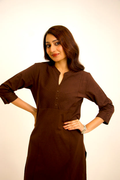 Noon ~ Ease & Comfort Coffee Kurta