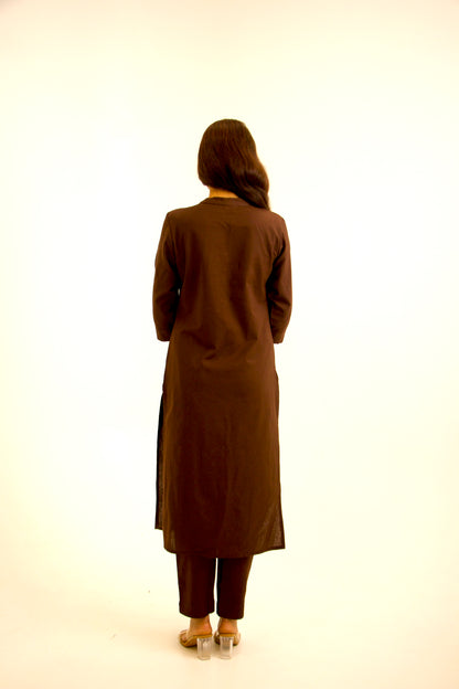Noon ~ Ease & Comfort Coffee Kurta