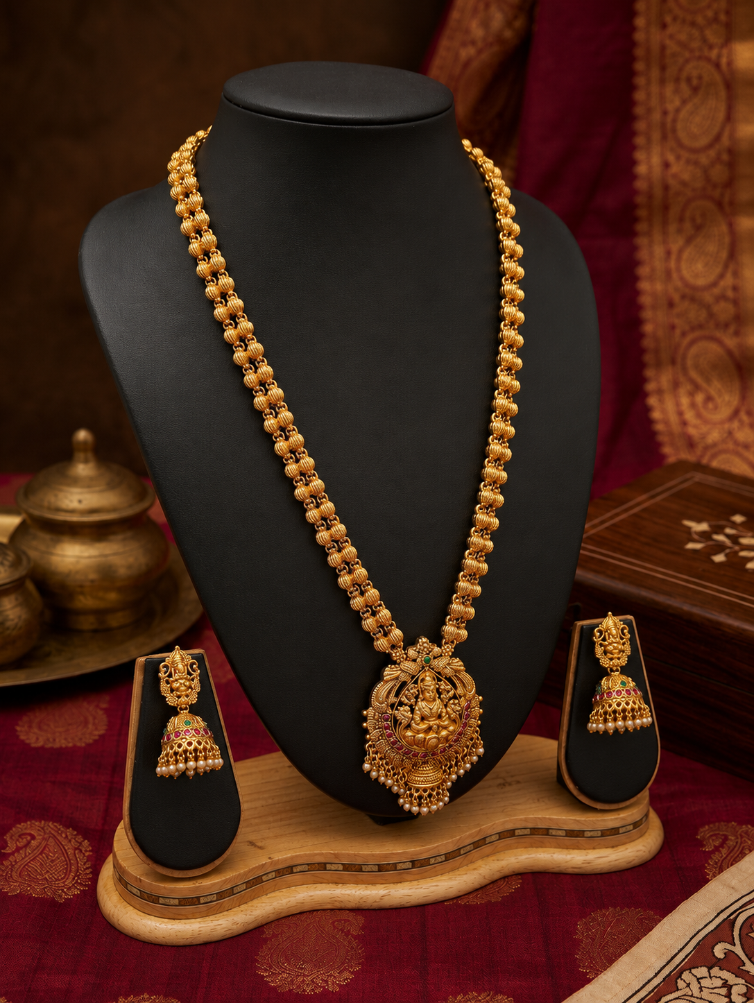 Heritage Peacock Necklace Set