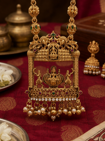 Divine Lakshmi Nakshi Necklace Set
